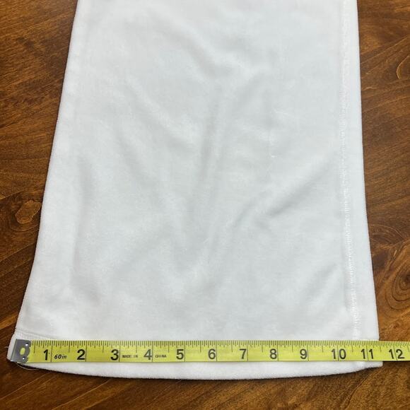 Cat in the Hat White Velour Flare Leg Lounge Pants Women’s Size L Y2K Rare! - Picture 9 of 14